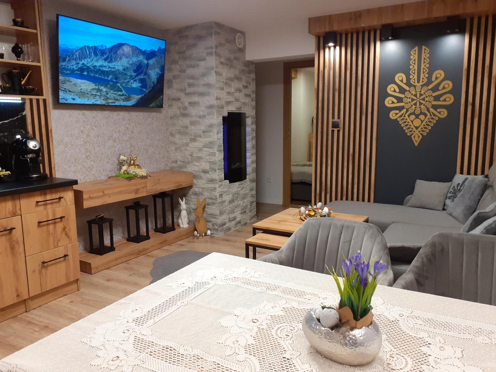Apartament Tatravika Z Basenem I Widokiem Kościelisko Kültér fotó